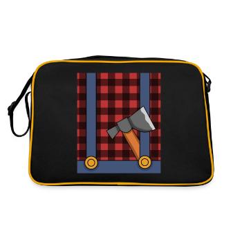 Costume de bûcheron - Sac Retro - noir/or - Dos