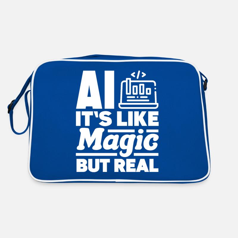 Ai It's Like Magic But Real Computer Science Retro Tasche