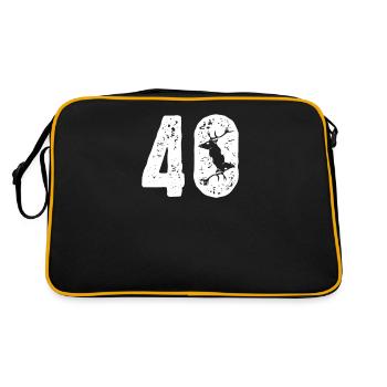 Jäger over 40 I motif for Jäger & Weidmann - Retro Bag - black/gold - Back
