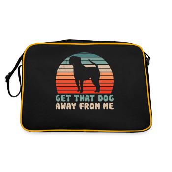 Take the dog away from me lover cat cats - Retro Bag - black/gold - Back