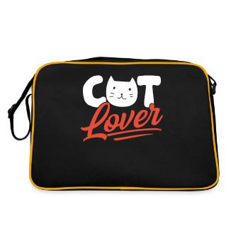 Cat Lovers Cats Pets Cat Cute - Retro Bag - black/gold - Back