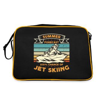 Jet Skiing Summer Forecast 100% Chance Watercraft - Retro Bag - black/gold - Back