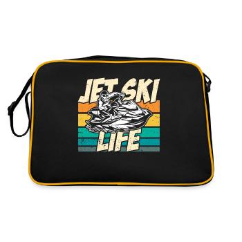 Jet Skiing Jet Ski Life Retro Watercraft Jet Skis - Retro Bag - black/gold - Back