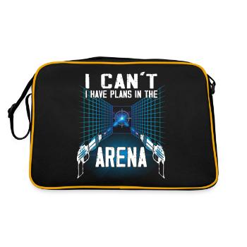 Plans in the Arena - Laser Tag Player - Retro Bag - black/gold - Back