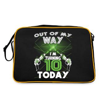 Laser Tag Birthday Party - Laser Tag Birthday - Sac Retro - noir/or - Dos