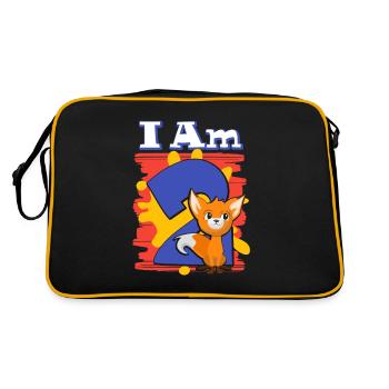 I am 2 fox - Retro Bag - black/gold - Back