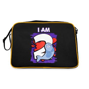 I am 2 seal - Retro Bag - black/gold - Back