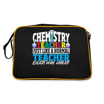 Professeur de chimie comme un professeur normal - Sac Retro - noir/or - Dos