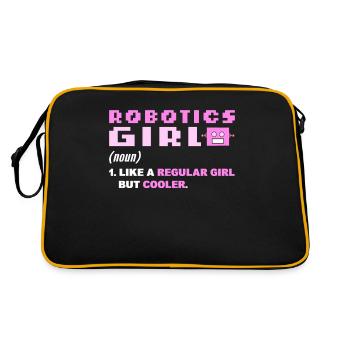 Robotik Robotic Roboter Bausaison Robot - Retro Tasche - Schwarz/Gold - Hinten
