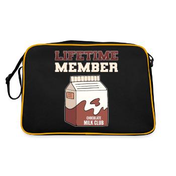 Chocolat au lait Chocolat Milkshake Chocolat - Sac Retro - noir/or - Dos