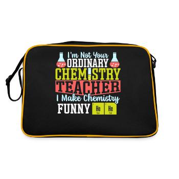 Je rends la chimie drôle Professeur de chimie Science - Sac Retro - noir/or - Dos