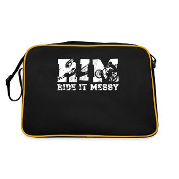 Mountain Bike RIM Ride It Mess Mountain Sports - Retro Tasche - Schwarz/Gold - Hinten