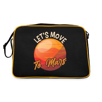 Departure to Mars Space Planet Astronaut - Retro Bag - black/gold - Back