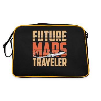 Futur voyageur Mars astronaute planète Mars - Sac Retro - noir/or - Dos