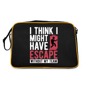 Escape Room Escape Room Lover Escaping - Sac Retro - noir/or - Dos
