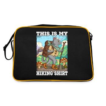 Ceci est mon errance de randonnée - Sac Retro - noir/or - Dos