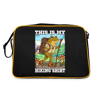 Ceci est mon errance de randonnée - Sac Retro - noir/or - Dos