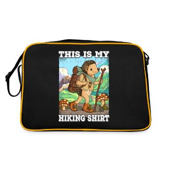 Ceci est mon errance de randonnée - Sac Retro - noir/or - Dos