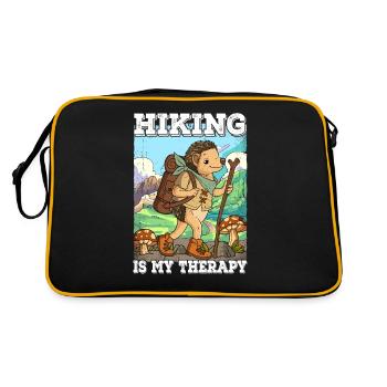 La randonnée est ma thérapie Wandern - Sac Retro - noir/or - Dos