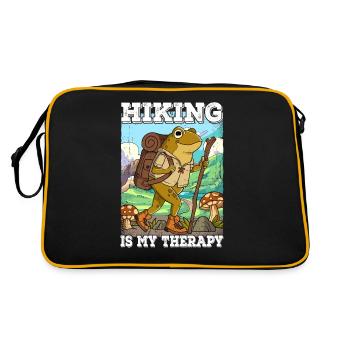 La randonnée est ma thérapie Wandern - Sac Retro - noir/or - Dos