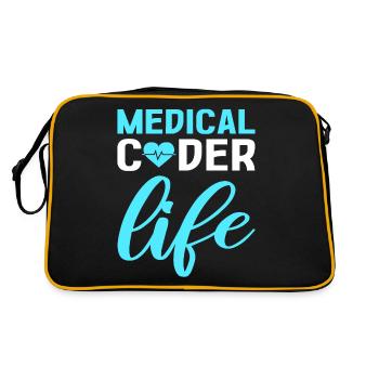 Medical Coder Life Clinical Coder Medical Coding - Retro Bag - black/gold - Back