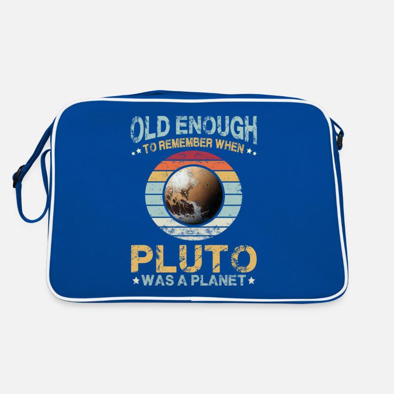 Solar System Planets Old Enough Pluto Science Retro Bag