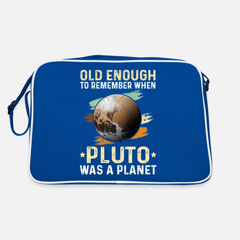 Solar System Planets Old Enough Pluto Science Retro Bag