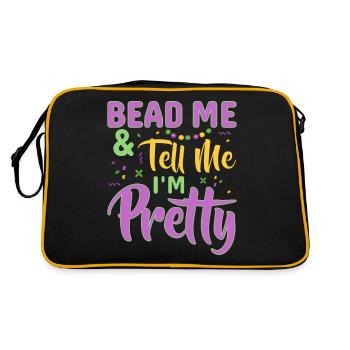 Bead Me & Tell Me I'm Pretty Mardi Gras Beads - Retro Bag - black/gold - Back