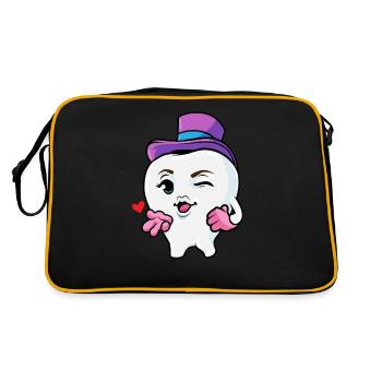 Dentiste Dentiste Dentiste Dentiste Orthodontiste - Sac Retro - noir/or - Dos