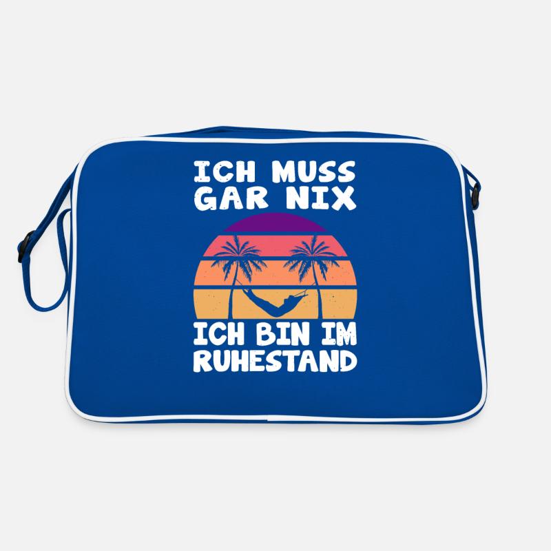 Rentner Sprüche Ruhestand Rente Geschenkidee Retro Tasche