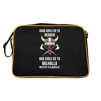 Viking Saga Northen Culture Lover Gift - Retro Bag - black/gold - Back