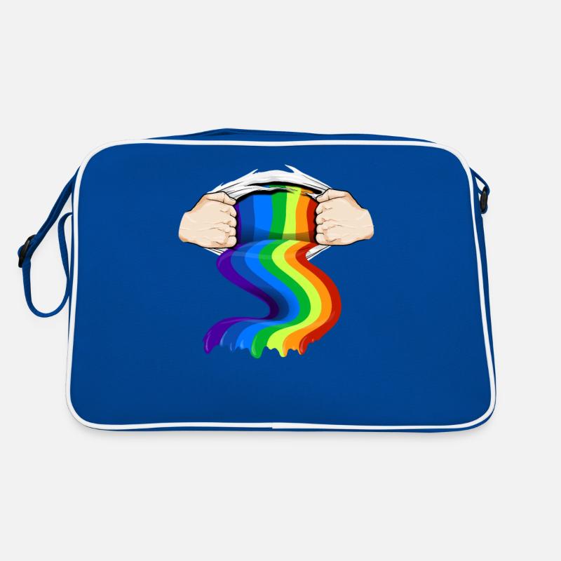 Lgbtq Pride Humanity Statement Rainbow Gift Idea Retro Bag