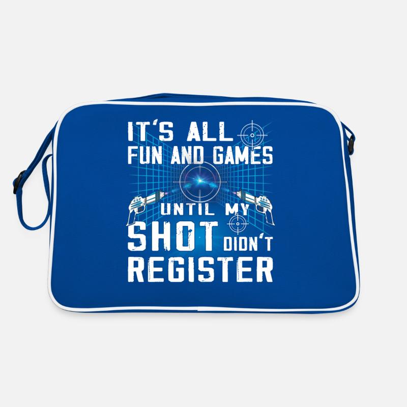 Cooler Lasertag-Player Retro Tasche