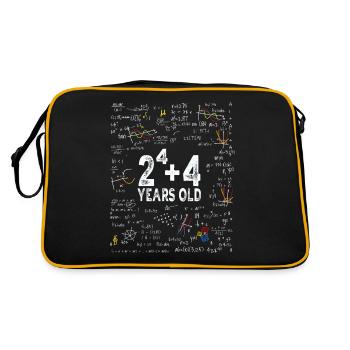 Two to the power of four = 20 years old - Mathematics - Retro Bag - black/gold - Back