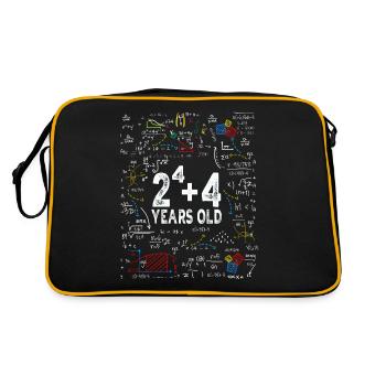 Two to the power of four = 20 years old - Mathematics - Retro Bag - black/gold - Back