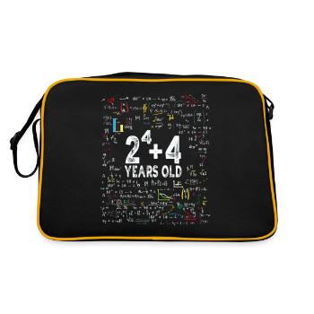Two to the power of four = 20 years old - Mathematics - Retro Bag - black/gold - Back