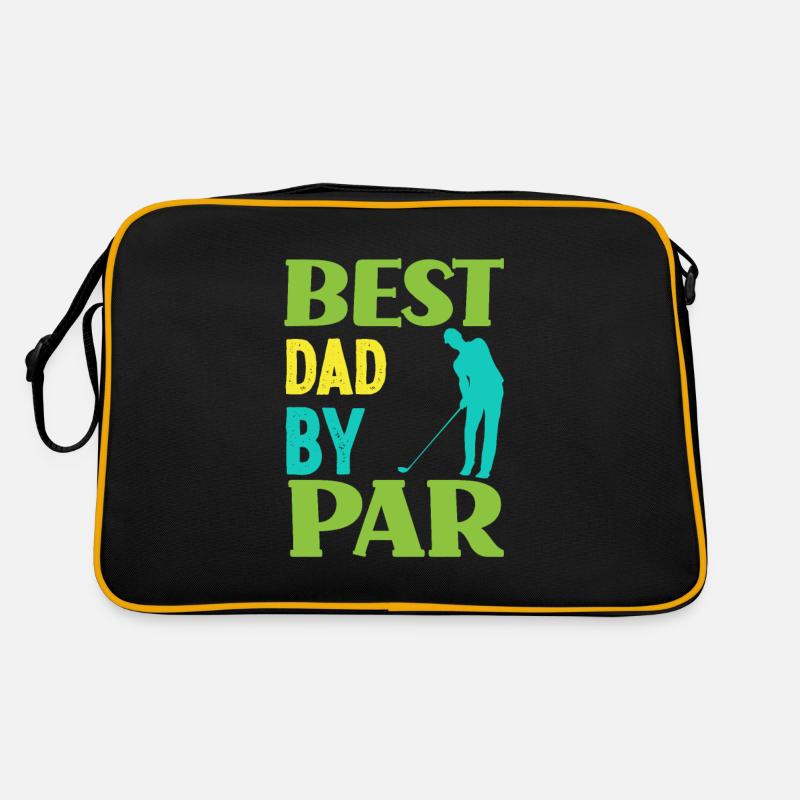 Bester Papa Golfspieler Golf Golfer Retro Tasche