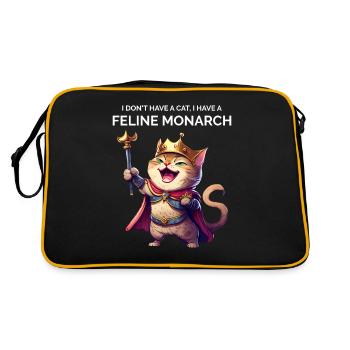 Pet Owner Cat Lover - Retro Bag - black/gold - Back