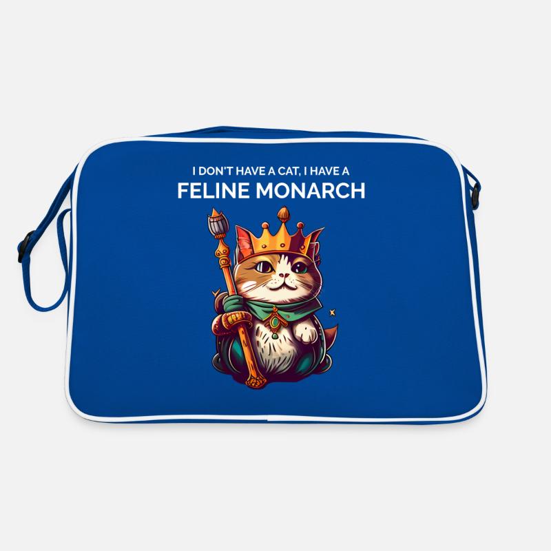 Monarque félin Mignon Chat Amant Sac Retro