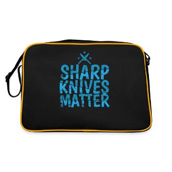 Couteaux tranchants Matter Chef Hobby Food Kitchen - Sac Retro - noir/or - Dos