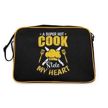 Un cuisinier super chaud a volé mon cœur Koch Hobby - Sac Retro - noir/or - Dos