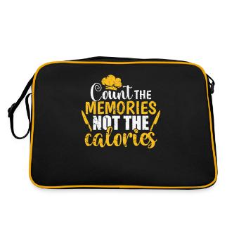 Comptez les souvenirs pas les calories Koch - Sac Retro - noir/or - Dos