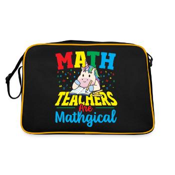 Les professeurs de mathématiques sont des professeurs de mathématiques - Sac Retro - noir/or - Dos