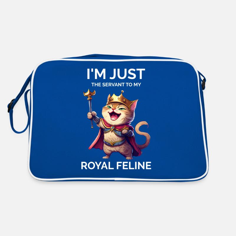 Lustiger Spruch stolzer Katzenbesitzer Retro Tasche