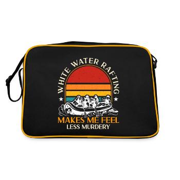 Rafting en eau vive Le rafting me fait des sports nautiques - Sac Retro - noir/or - Dos