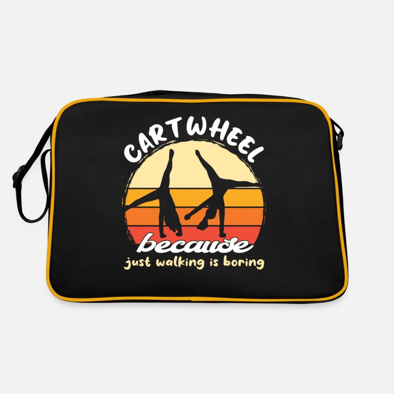 Roue de chariot acrobatique de gymnastique cool Sac Retro