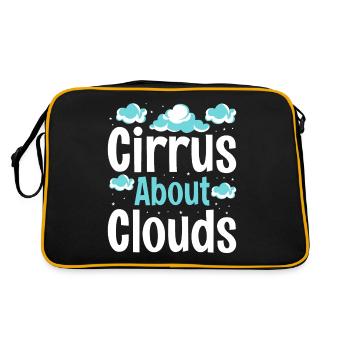 Cirrus About Clouds Meteorologist Meteorology - Retro Bag - black/gold - Back