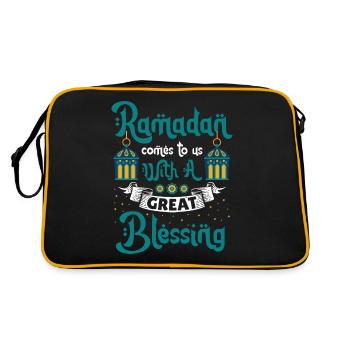 Ramadan Ramadan Moubarak Musulman Islamique - Sac Retro - noir/or - Dos