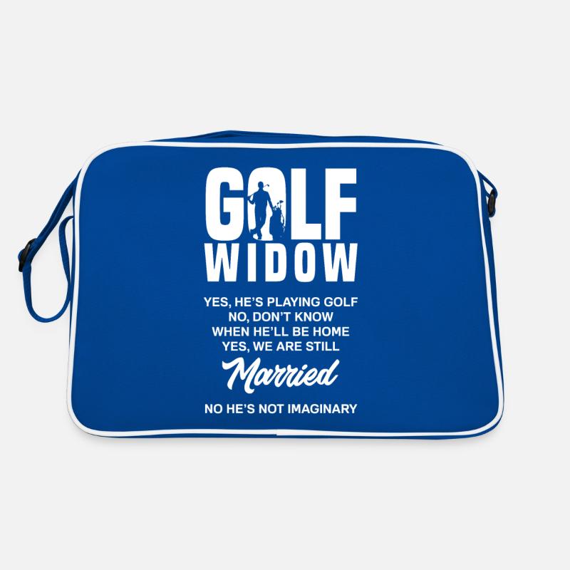 Golf Witwe Lustiges Golfer Ehefrau Geschenk Retro Tasche
