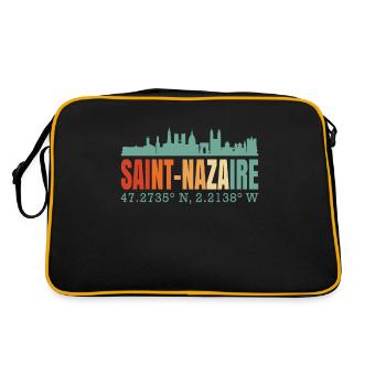 Saint-Nazaire - Retro Tasche - Schwarz/Gold - Hinten